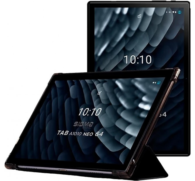 Планшет Sigma mobile Tab A1010 Neo 4/64GB 4G Dual Sim Black+чохол-книжка