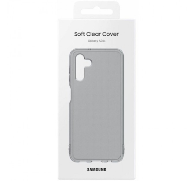 Samsung Чохол до мобільного телефона Samsung Samsung A04s Soft Clear Cover Black (EF-QA047TBEGRU)