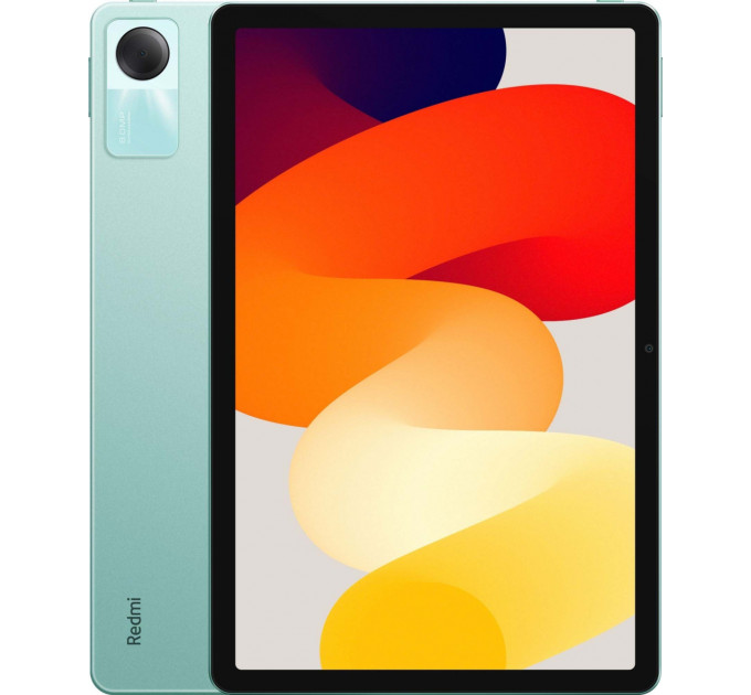 Планшет Xiaomi Redmi Pad SE 4/128GB Mint Green EU_; 11" (1920х1200) IPS / Qualcomm Snapdragon 680 / ОЗУ 4 ГБ / 128 ГБ встроенная + microSD / камера 8 Мп + 5 Мп / Wi-Fi, Bluetooth / ОС Android 13.0 / 255.53х167.08х7.36 мм, 478 г / 8000 мАч / зеленый