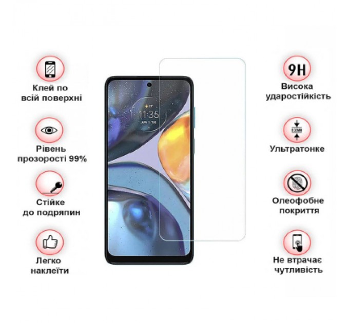 BeCover Скло захисне BeCover Motorola Moto E32s 3D Crystal Clear Glass (709734)