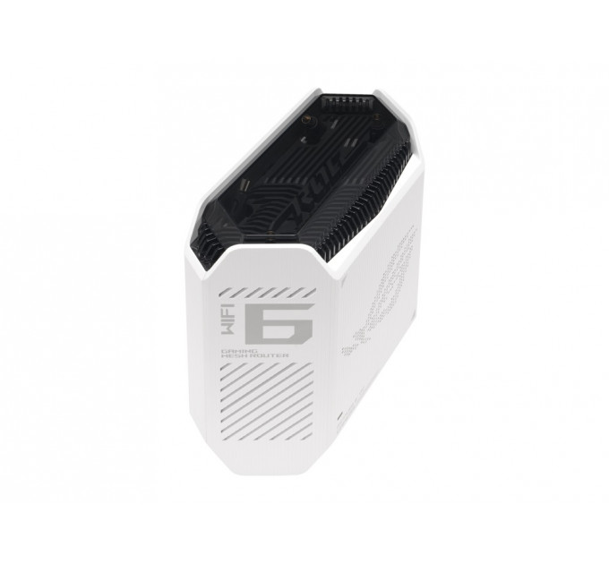 Wi-Fi Mesh система Asus ROG Rapture GT6 1pk White (90IG07F0-MU9A30) (WiFi6, AX10000, Broadcom, 1x2.5GE WAN, 3xGE LAN, 1xUSB 3.2, AiMesh, антенны: 9)