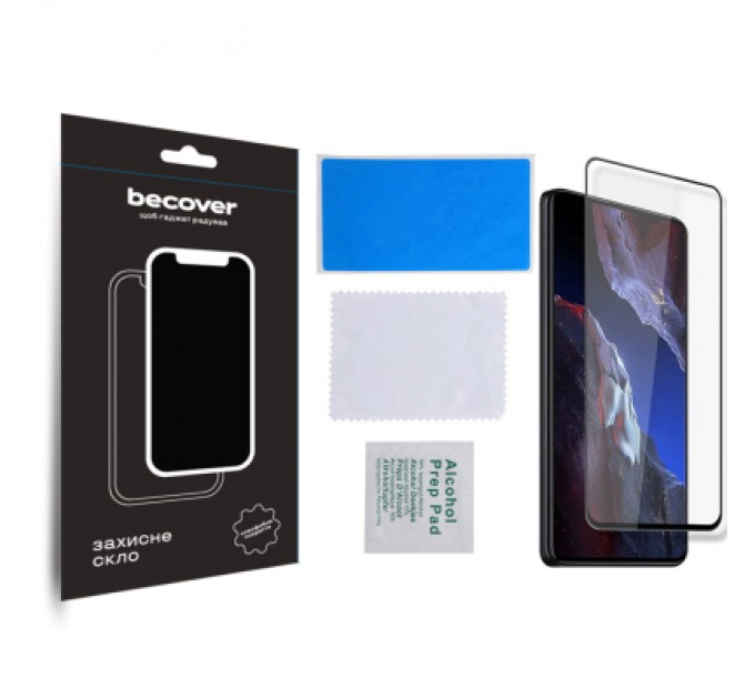 BeCover Скло захисне BeCover Poco F5 Pro Black (709744)