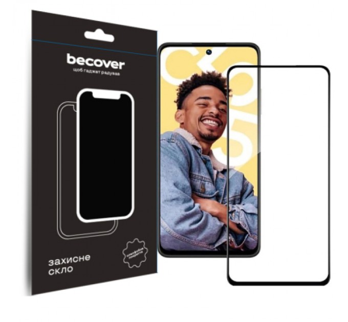 BeCover Скло захисне BeCover Realme C55 Black (709765)