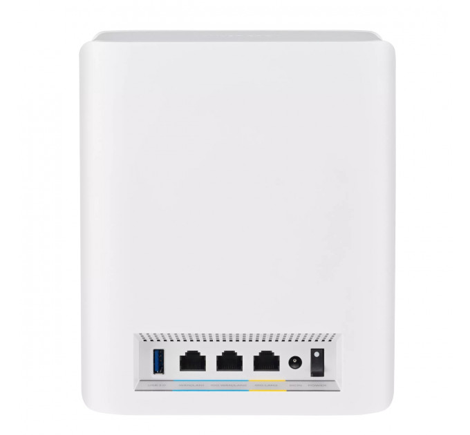 Wi-Fi Mesh система Asus ZenWiFi BT10 2pk White (90IG08Y0-MO3C40) (WiFi7, BE18000, Tri-band, Broadcom, 1x10GE WAN/LAN, 1xGE WAN/LAN, 1x10GE LAN, 1xUSB 3.0, AiMesh, антенны: 8)