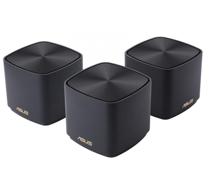 Wi-Fi Mesh система Asus ZenWiFi XD4 Plus 3pk Black (90IG07M0-MO3C50) (WiFi6, AX1800, 1xGE WAN/LAN, 1xGE LAN, AiMesh, антенны: 2)