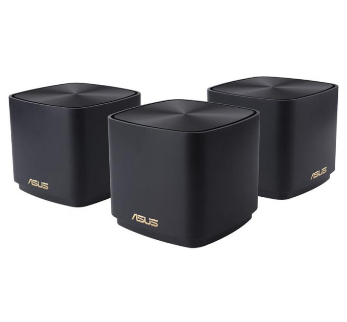 Wi-Fi Mesh система Asus ZenWiFi XD4 Plus 3pk Black (90IG07M0-MO3C50) (WiFi6, AX1800, 1xGE WAN/LAN, 1xGE LAN, AiMesh, антенны: 2)