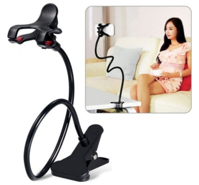 XoKo Тримач для смартфонів XoKo прищепка, гнучкий, 65 см, чорний (RM-C20)