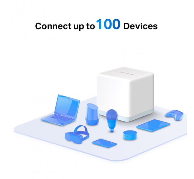 WiFi Mesh система Mercusys Halo H30 (2-pack) (AC1200, 2х 10/100 WAN/LAN, Beamforming, MESH, 2-pack)