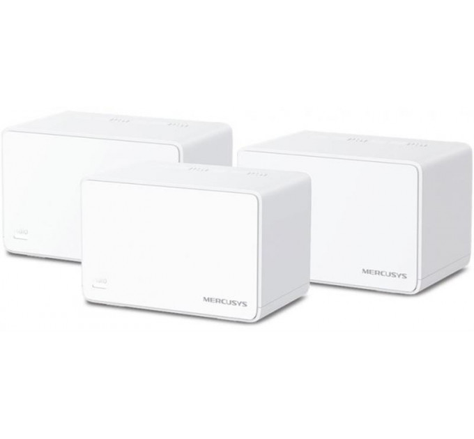 WiFi Mesh система Mercusys Halo H80X 3-pack (AX3000, 3хGE WAN/LAN, Beamforming, MU-MIMO, OFDMA)