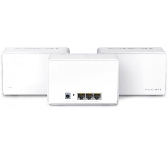 WiFi Mesh система Mercusys Halo H80X 3-pack (AX3000, 3хGE WAN/LAN, Beamforming, MU-MIMO, OFDMA)