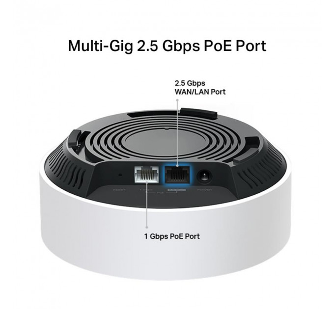 WiFi Mesh система TP-Link Deco X50-PoE 1pack (AX3000, 1x2.5 GE WAN/LAN, 1xGE WAN/LAN)