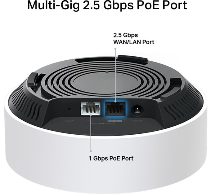 WiFi Mesh система TP-Link Deco X50-PoE(2-pack); AX3000, 1x2.5 GE WAN/LAN, 1xGE WAN/LAN