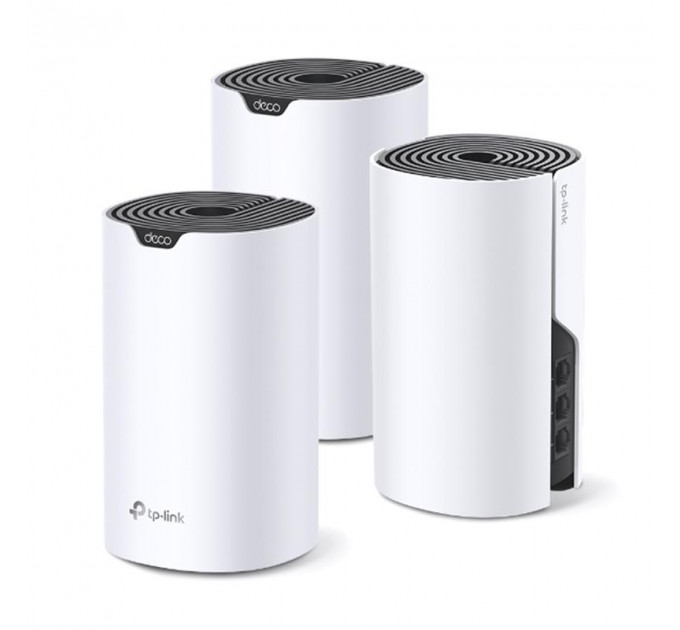 Комплект из трех Mesh Wi-Fi маршрутизаторов TP-Link Deco S7(3-pack) (AC1900, 3xGE LAN, MU-MIMO, 3-pack)