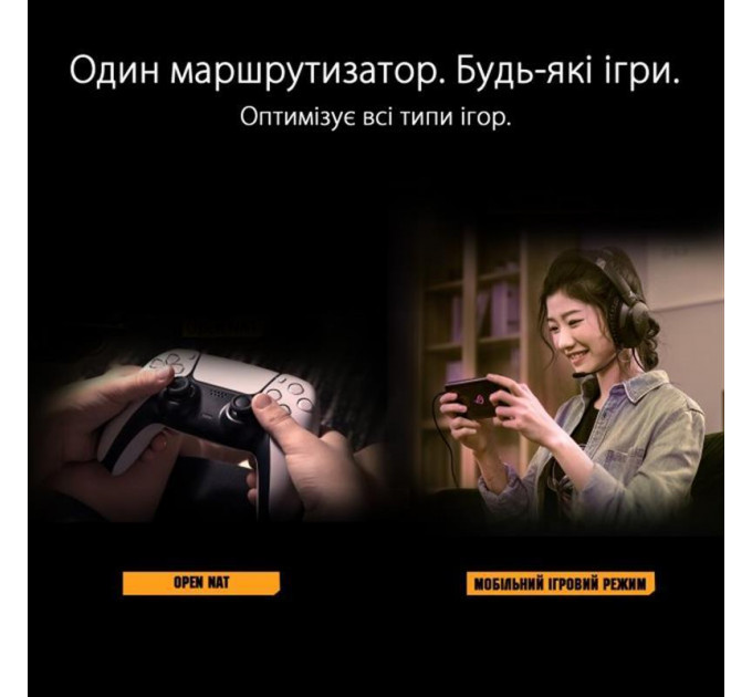 Бездротовий маршрутизатор Asus TUF Gaming AX3000 V2 (TUF-AX3000 V2) (90IG0790-MO3B00)