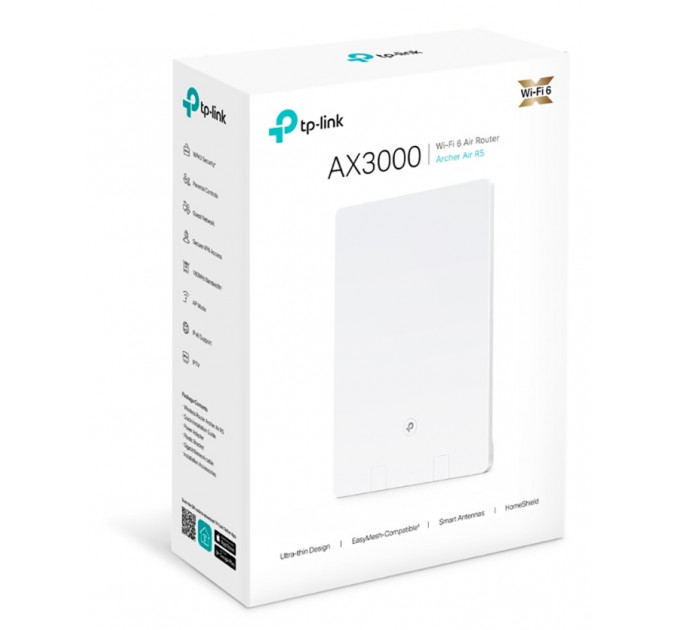 Беспроводной маршрутизатор TP-Link Archer Air R5 (AX3000, 1xGE WAN, 1xGE LAN, EasyMesh)