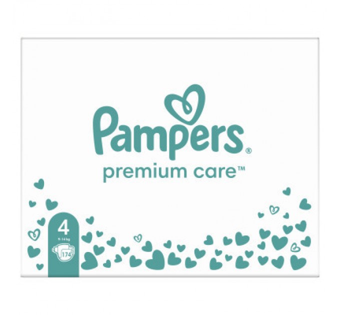 Pampers Підгузки Pampers Premium Care Розмір 4 (9-14 кг) 174 шт (8006540855935)