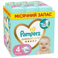 Підгузки Pampers Premium Care Розмір 4 (9-14 кг) 174 шт (8006540855935)