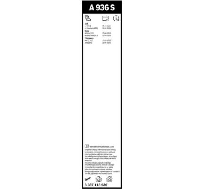Bosch Щітка склоочисника Bosch 3 397 118 936