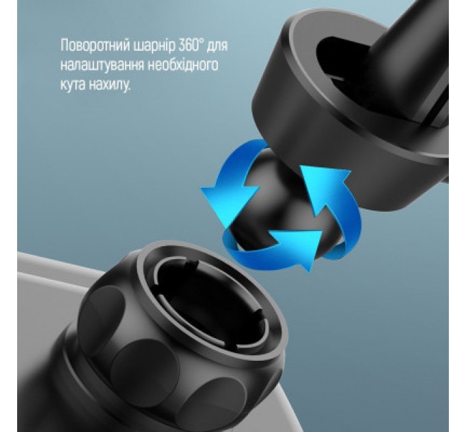 ColorWay Універсальний автотримач ColorWay Metallic Gravity Holder 3 Black (CW-CHG14-BK)