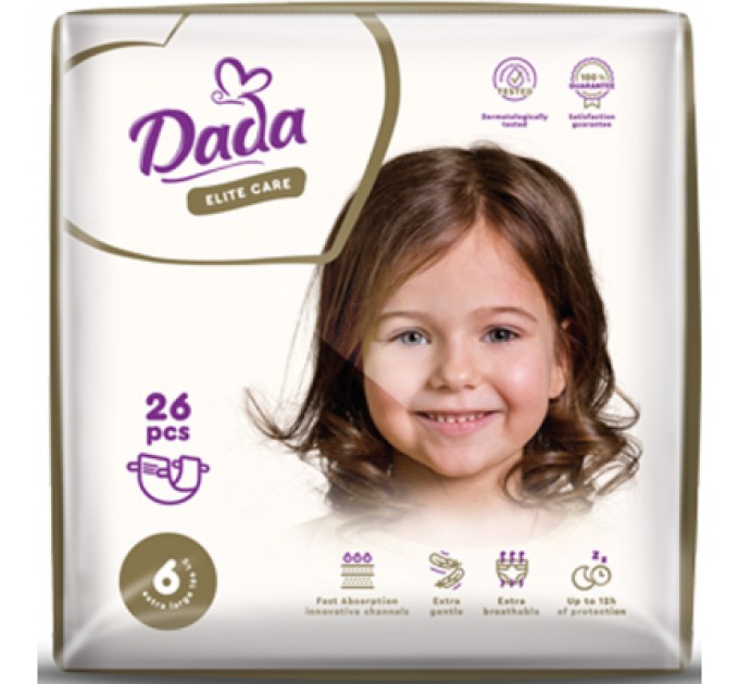Dada Підгузки Dada Elite Care Extra Large 6 (16+ кг) 26 шт (4820174981129)