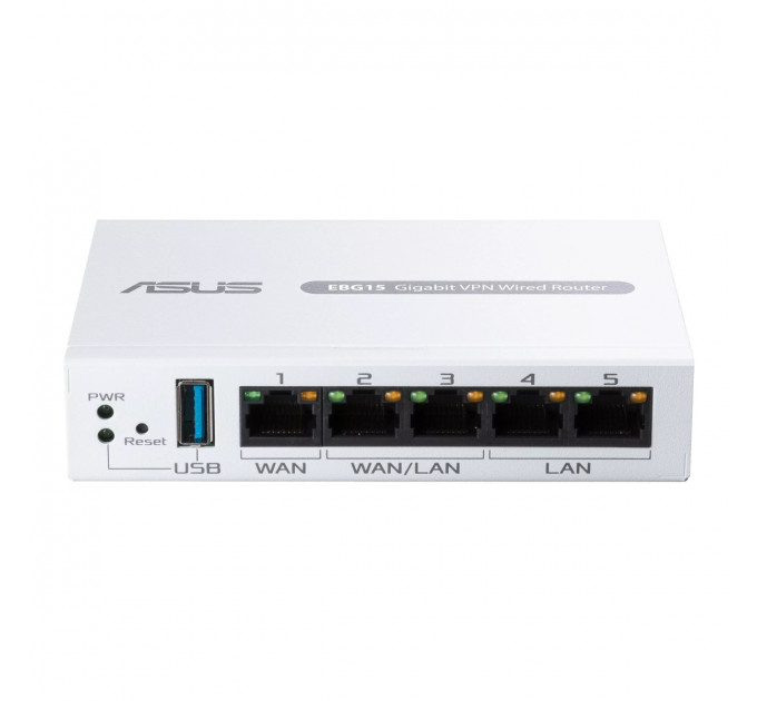 Маршрутизатор Asus ExpertWiFi EBG15 (90IG08E0-MO3B00) (1xGE WAN, 2xGE WAN/LAN, 2xGE LAN, Broadcom, 1xUSB 3.2, контроллер AiMesh, BT)