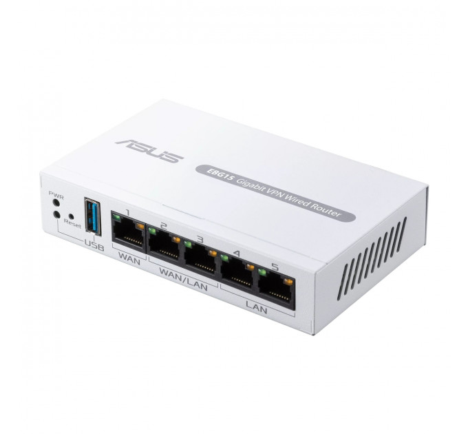 Маршрутизатор Asus ExpertWiFi EBG15 (90IG08E0-MO3B00) (1xGE WAN, 2xGE WAN/LAN, 2xGE LAN, Broadcom, 1xUSB 3.2, контроллер AiMesh, BT)