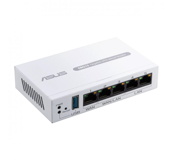 Маршрутизатор Asus ExpertWiFi EBG15 (90IG08E0-MO3B00) (1xGE WAN, 2xGE WAN/LAN, 2xGE LAN, Broadcom, 1xUSB 3.2, контроллер AiMesh, BT)