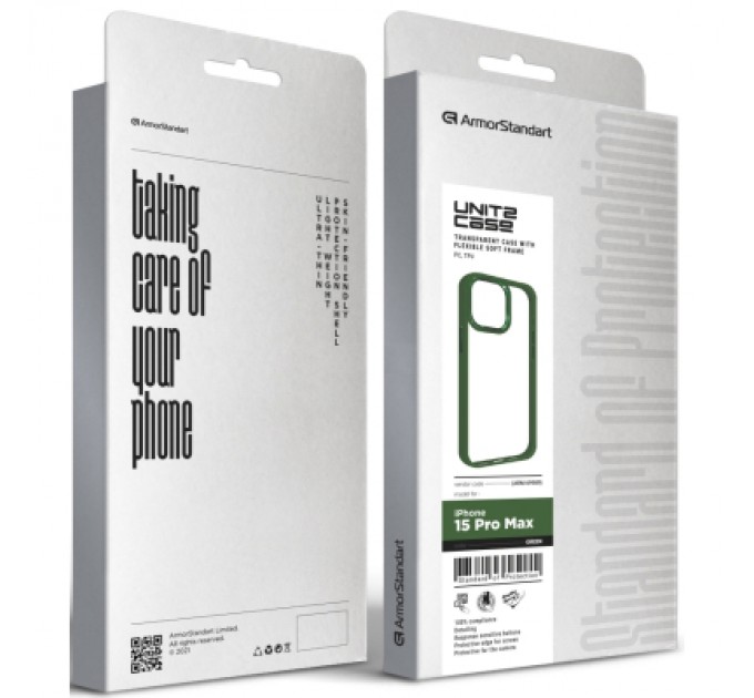 Armorstandart Чохол до мобільного телефона Armorstandart UNIT2 Apple iPhone 15 Pro Max Green (ARM69989)