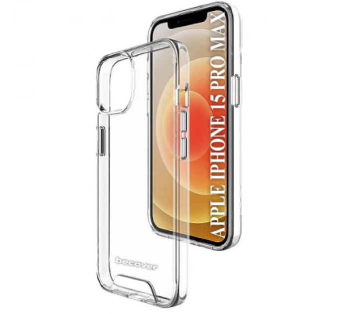 BeCover Чохол до мобільного телефона BeCover Space Case Apple iPhone 15 Pro Max Transparancy (709939)