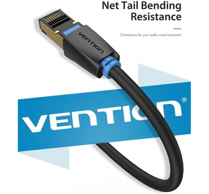 Патч-корд Vention CAT 8 SFTP Ethernet, 3 m, Black (IKABI)