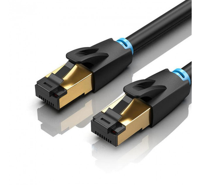 Патч-корд Vention CAT 8 SFTP Ethernet, 3 m, Black (IKABI)