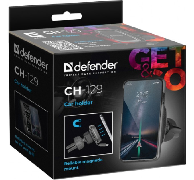 Defender Універсальний автотримач Defender CH-129 магніт, на решітку вентиляції (29129)