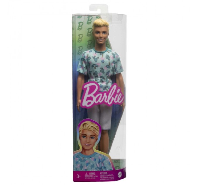 Barbie Лялька Barbie Fashionistas Кен у футболці з кактусами (HJT10)