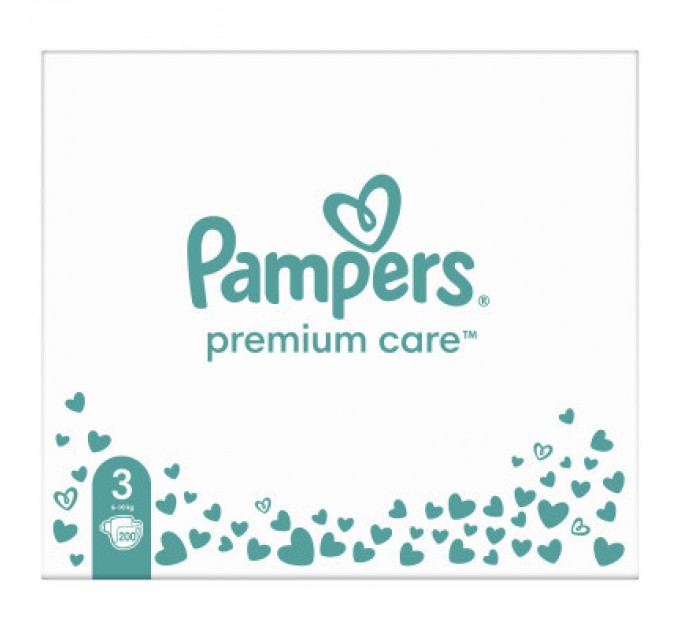 Pampers Підгузки Pampers Premium Care Midi Розмір 3 (6-10 кг) 200 шт (8006540855898)