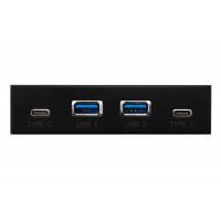 USB-хаб Frime USB 3.1 2 x type A & 2 x type C VL820 Black (ECF-FP2xTA&2xTC.32)