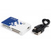 Кардридер USB 2.0 Atcom TD2029 MS, SD, microSD/TF, M2 Black (AT10729)