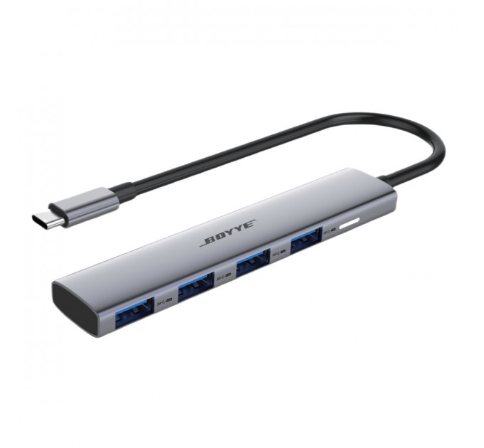 Концентратор Boyye USB-C 4-в-1 (UC-403A)