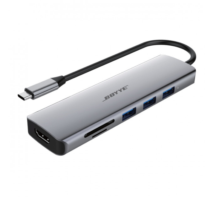 Концентратор Boyye USB-C 6-в-1 (UC-602)