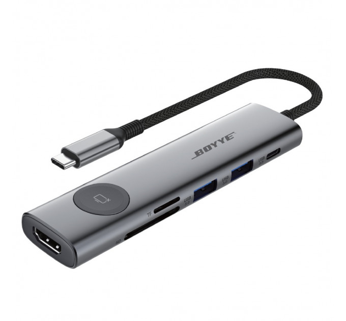 Концентратор Boyye USB-C 7-в-1 (UC-721)