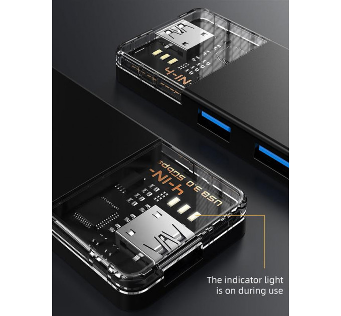 Концентратор Cabletime USB Type C - 4 Port USB 3.0, 0.15 m (CB03B)