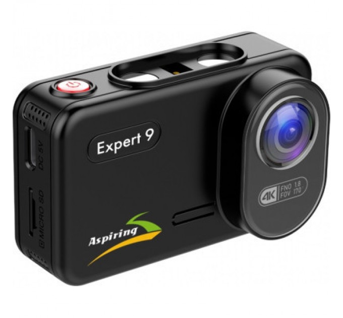 Aspiring Відеореєстратор Aspiring Expert 9 Speedcam, WI-FI, GPS, 2K, 2 cameras (Aspiring Expert 9 Speedcam, WI-FI, GPS, 2K, 2 cameras)