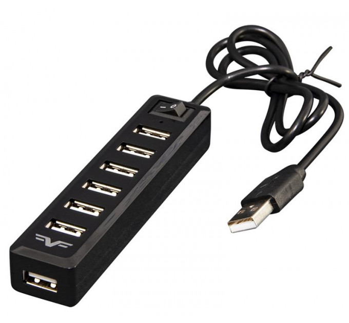 Концентратор USB 2.0 Frime 7хUSB2.0 Black (FH-20040)