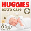 Huggies Підгузки Huggies Extra Care 0 (< 3,5 кг) 25шт (5029053548647)