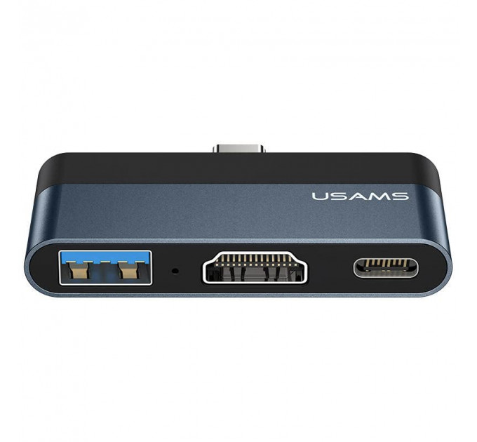 Концентратор USB Type-C Usams US-SJ492 Mini HUB Black (SJ492HUB01)