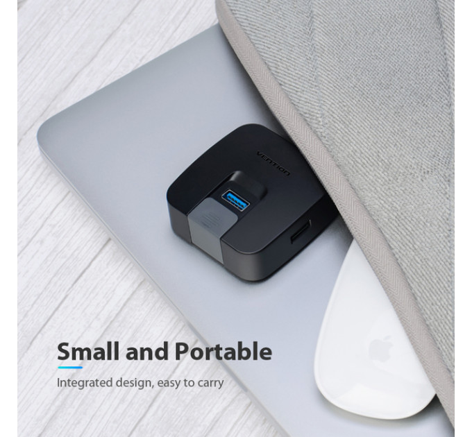 Концентратор Vention 4-Port USB 3.0, 0.5 m (CHBBD)