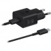 Samsung Зарядний пристрій Samsung 25W Power Adapter (w C to C Cable) Black (EP-T2510XBEGEU)