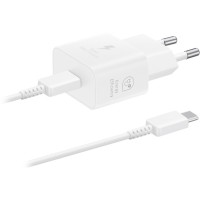 Зарядний пристрій Samsung 25W Power Adapter (w C to C Cable) White (EP-T2510XWEGEU)