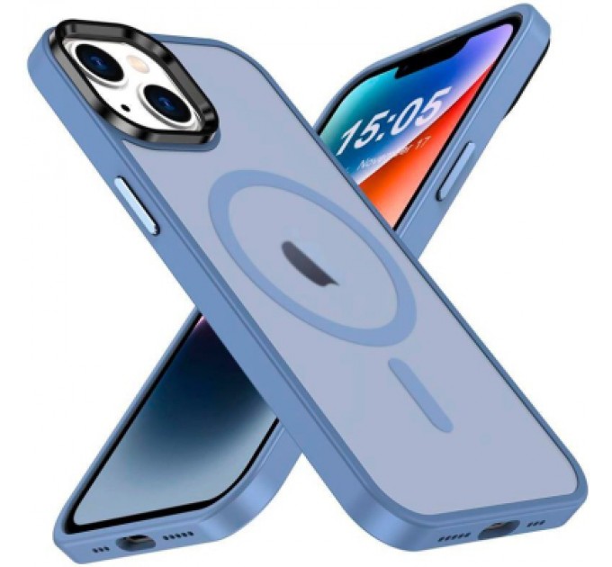 2E Чохол до мобільного телефона 2E Basic Apple iPhone 15 Pro Soft Touch MagSafe Cover Light Blue (2E-IPH-15PR-OCLS-LB)