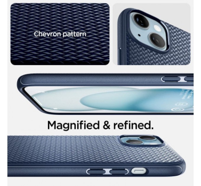 Spigen Чохол до мобільного телефона Spigen Apple iPhone 15 Plus Mag Armor MagFit Navy Blue (ACS06672)