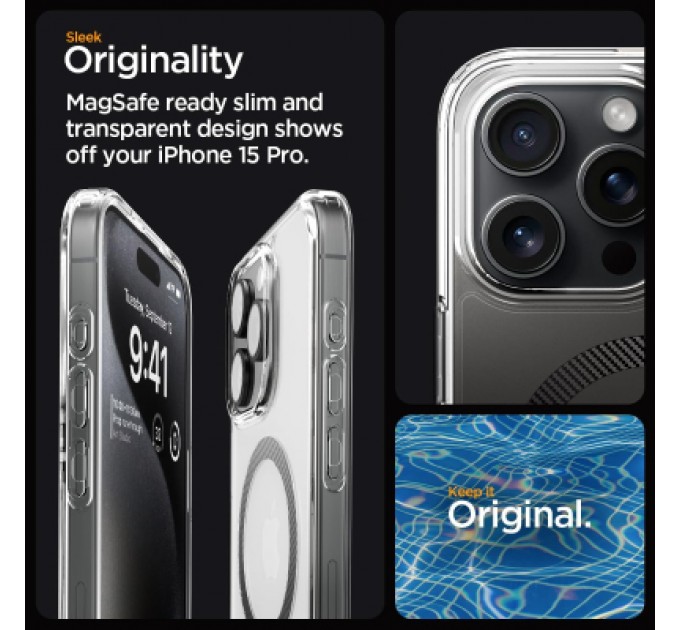 Spigen Чохол до мобільного телефона Spigen Apple iPhone 15 Pro Ultra Hybrid MagFit Carbon Fiber (ACS06717)